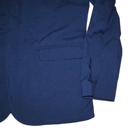 Peter Millar Discovery All Weather Field Jacket Men's L Navy Blue Full Zip Snap - Picture 6 of 14